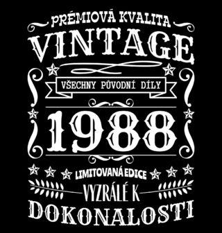 Obrázek 2 produktu Pánské tričko Ročník 1988 Prémiová kvalita