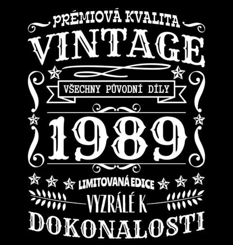Obrázek produktu Pánská mikina Ročník 1989 Prémiová kvalita