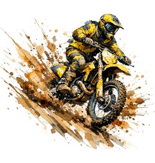 Obrázek 2 produktu Dětské tričko Motokros Žlutá Energie