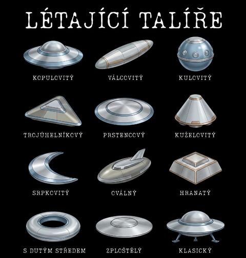 Obrázek produktu Dámské tričko Druhy Létajících Talířů UFO