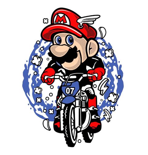 Obrázek produktu Dámské tričko Super Mario Závodník