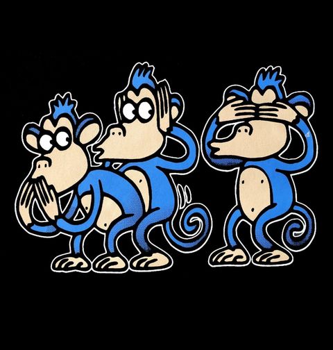 Obrázek produktu Dámské tričko Tři vzrušené opičky