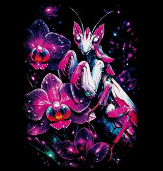 Obrázek 2 produktu Dámské tričko Kudlanka orchidejová