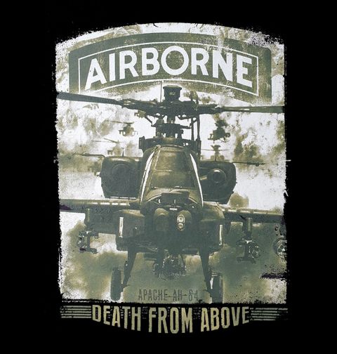 Obrázek produktu Pánské tričko Apache AH-64 Apache Airborne