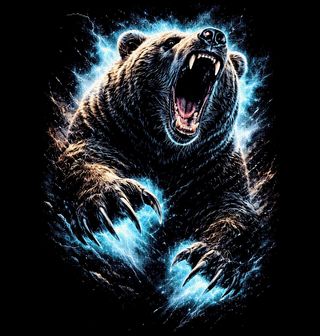 Obrázek 2 produktu Pánské tričko Rozzuřený Medvěd Grizzly