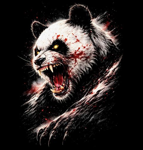 Obrázek produktu Dámské tričko Krvavá Panda Velká