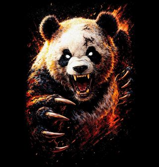 Obrázek 2 produktu Pánské tričko Panda Velká v Útoku