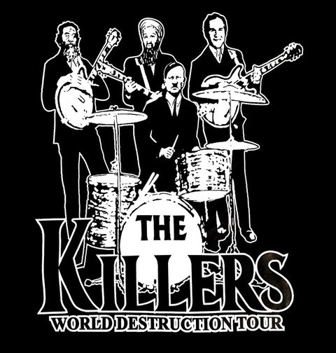 Obrázek produktu Dámské tričko The Killers (Husajn, Bin Laden, Bush, Hitler)