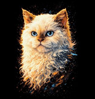 Obrázek 2 produktu Pánská mikina Bílá Kudrnatá Kočka Selkirk Rex