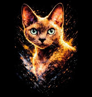 Obrázek 2 produktu Pánské tričko Zrzavá Kočka Devon Rex
