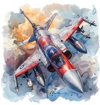Obrázek 1 produktu Dětské tričko Bojující Stíhačka F-16 Fighting Falcon