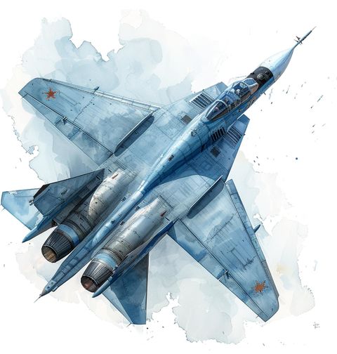 Obrázek produktu Pánské tričko Dvoumotorová Stíhačka MiG-29
