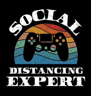 Obrázek 2 produktu Dětské tričko Gamer Social Distancing Expert Expert v Distancování 