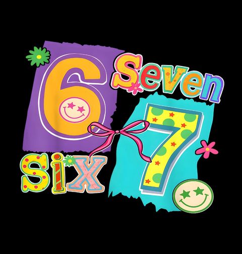 Obrázek produktu Dětské tričko Barevný Six Seven 67