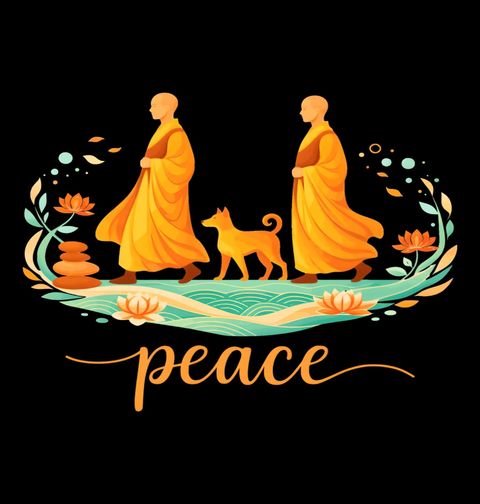 Obrázek produktu Pánská mikina Indický Pes Aloka Peace