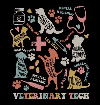 Obrázek 2 produktu Pánské tričko Veterinář Veterinary Tech