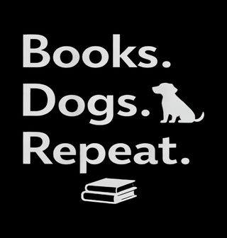 Obrázek 1 produktu Dámské tričko Rutina Pejskaře Books Dogs Repeat