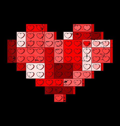 Obrázek produktu Pánské tričko Srdce z Kostek Lego Heart