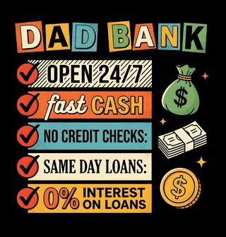 Obrázek 1 produktu Pánské tričko Tátova banka Dad Bank