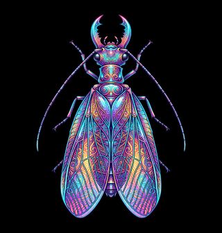 Obrázek 1 produktu Pánské tričko Neonový Brouk Dobsonfly