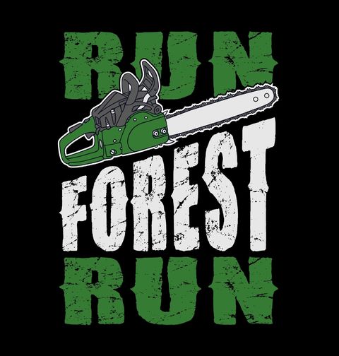 Obrázek produktu Dámské tričko Motorová Pila Run Forest Run