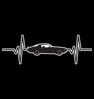 Obrázek 1 produktu Dámské tričko Kardiogram a Muscle Car