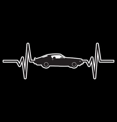 Obrázek produktu Dámské tričko Kardiogram a Muscle Car