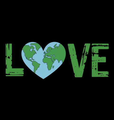 Obrázek produktu Dámské tričko Láska k Planetě LOVE