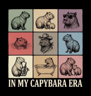 Obrázek 2 produktu Pánské tričko Moje kapybaří éra In My Capybara Era