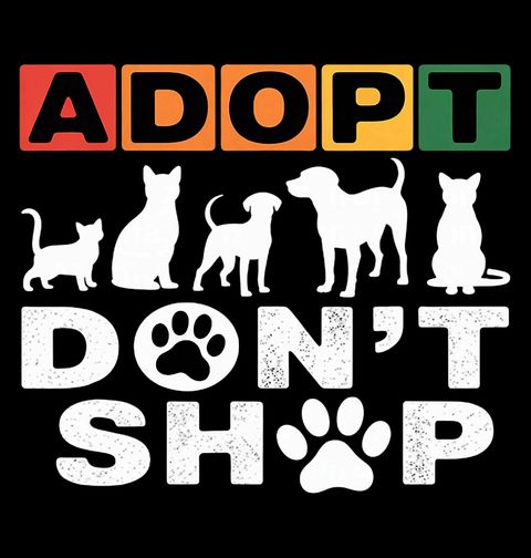 Obrázek produktu Pánské tričko Adoptuj, nekupuj Adopt Don’t Shop