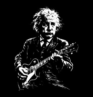 Obrázek 2 produktu Pánská mikina Albert Einstein s Elektrickou Kytarou