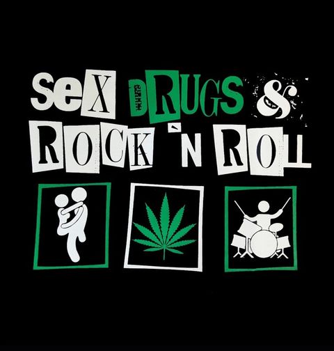 Obrázek produktu Bavlněná taška Sex, Drugs and Rock'n'roll "Weed Edition"