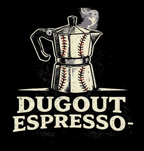 Obrázek produktu Pánské tričko Baseballové Espresso ze Střídačky Dugout Espresso