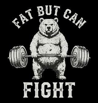 Obrázek 2 produktu Dámské tričko Silný Medvěd Fat But Can Fight