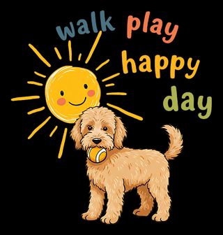 Obrázek 2 produktu Pánské tričko Goldendoodle na Procházce Walk Play Happy Day