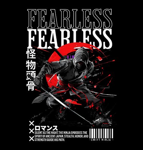 Obrázek produktu Pánská mikina Nebojácný Ninja Fearless