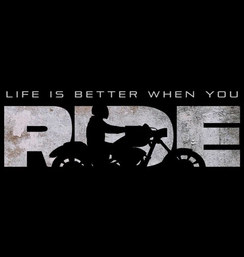 Obrázek produktu Pánská mikina Život je lepší, když jezdíš Life Is Better When You Ride