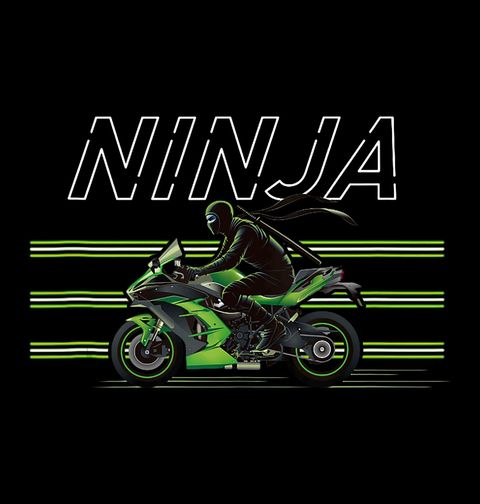 Obrázek produktu Pánské tričko Ninja na Motorce
