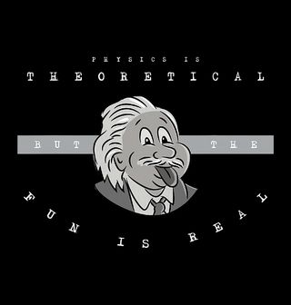 Obrázek 1 produktu Pánská mikina Albert Einstein Fyzika je teoretická, ale zábava je skutečná