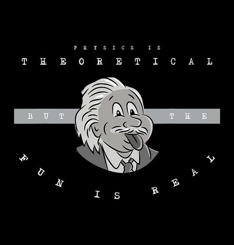 Obrázek produktu Pánská mikina Albert Einstein Fyzika je teoretická, ale zábava je skutečná