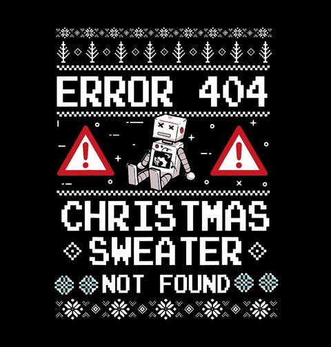 Obrázek produktu Dětské tričko Chyba 404 Vánoční svetr nenalezen Ugly Sweater