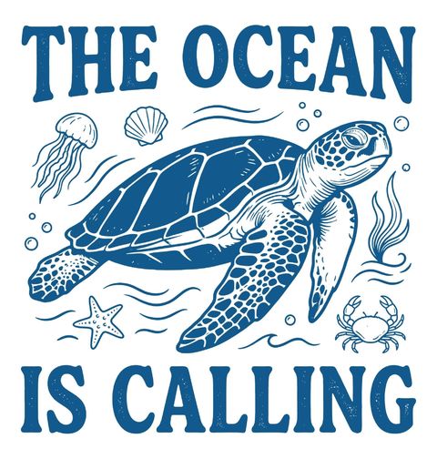 Obrázek produktu Dámské tričko Želva Oceán volá The Ocean Is Calling