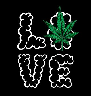 Obrázek 2 produktu Dámské tričko I love weed