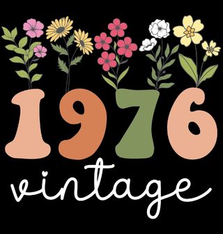 Obrázek 1 produktu Dámské tričko Květinový Ročník 1976