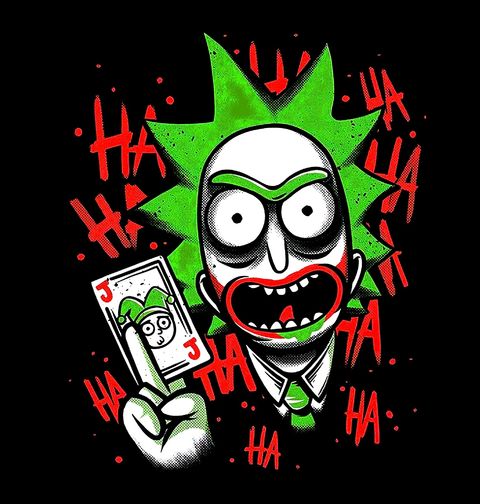 Obrázek produktu Dámské tričko Rick a Morty Joker Rick