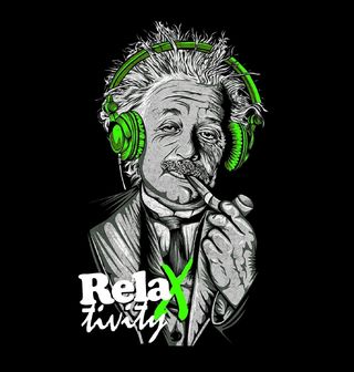 Obrázek 2 produktu Pánské tričko Albert Einstein Teorie Relax-tivity (Velikost: M)