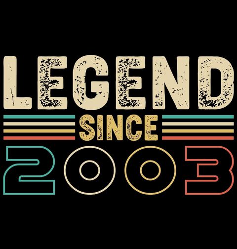 Obrázek produktu Dámské tričko Legenda od roku 2003 Legends since 2003