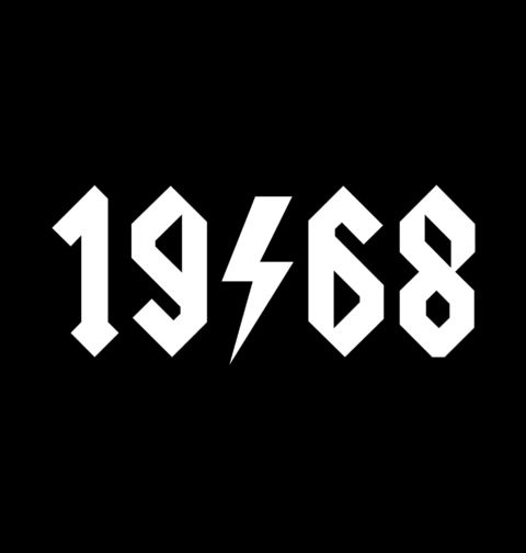 Obrázek produktu Dámské tričko Rockový Ročník 1968 ACDC