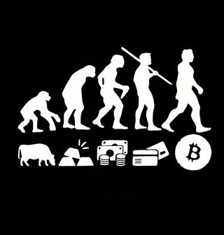 Obrázek 2 produktu Pánské tričko Finanční evoluce Bitcoin (Velikost: L)