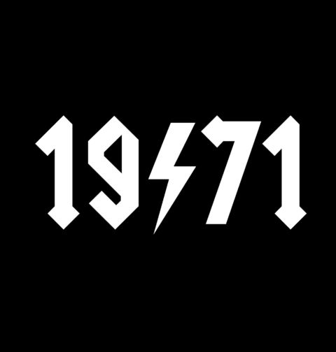 Obrázek produktu Dámské tričko Rockový Ročník 1971 ACDC